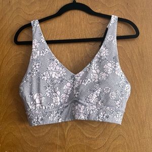 Fabletics sport bra size large color pink